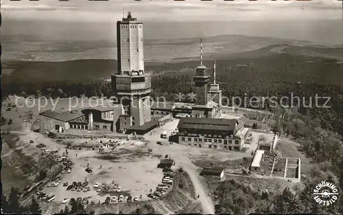 Feldberg Taunus Aussichts Fernseh und Fernmeldeturm Fliegeraufnahme Kat. Schmitten