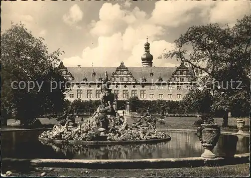 Weikersheim Schloss Park Brunnen Kat. Weikersheim