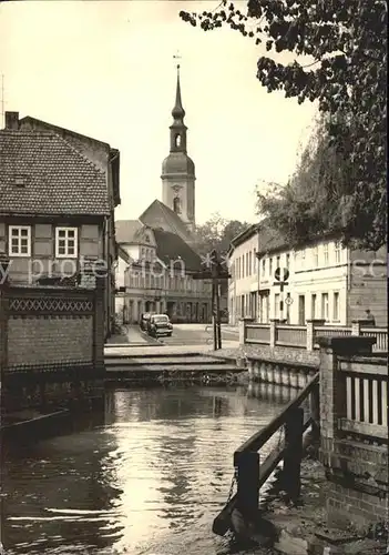 Luebbenau Spreewald Hafenecke Kirche Kat. Luebbenau