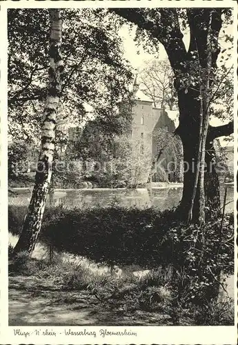 Vluyn Wasserburg Bloemersheim am Niederrhein Kat. Neukirchen Vluyn