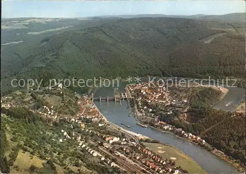 Hirschhorn Neckar Neckarschleife Fliegeraufnahme Kat. Hirschhorn (Neckar)