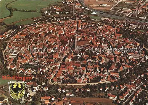 Noerdlingen Fliegeraufnahme Kat. Noerdlingen