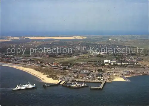 Sylt Lister Hafen Fliegeraufnahme Kat. Sylt Ost