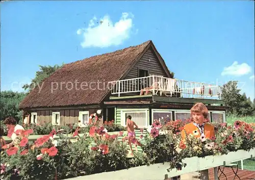 Hundorf Schwerin Mecklenburg Urlaubs Naherholungszentrum Schilfhaus Seeseite Kat. Seehof Schwerin