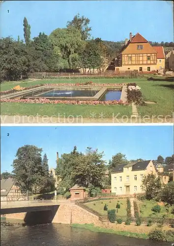 Olbernhau Erzgebirge Stadtpark Kegelbruecke Kat. Olbernhau