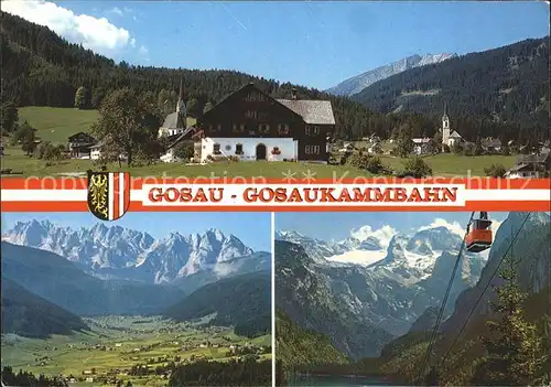 Gosau Oberoesterreich Gosaukamm Gosausee Dachstein Gosaukammbahn  Kat. Gosau Salzkammergut