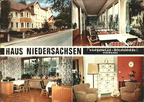 Hahnenklee Bockswiese Harz Haus Niedersachsen Gast und Aufenthaltsraum Kat. Goslar