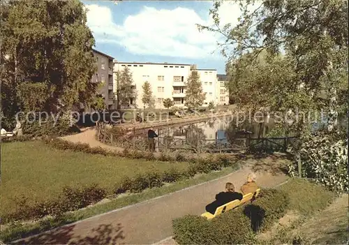 Witzenhausen Partie am Schwanenteich Bluetenstadt im Werratal Kat. Witzenhausen