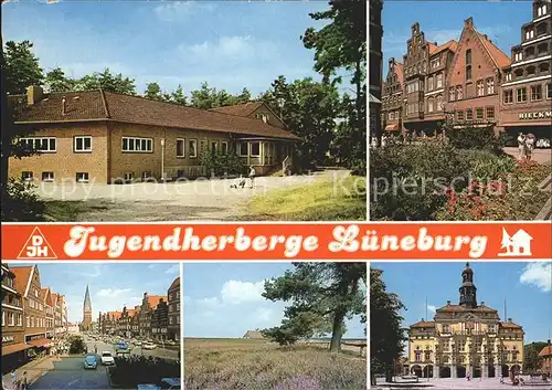 Lueneburg Jugendherberge Giebelhaeuser Hauptstrasse Rathaus Lueneburger Heide Kat. Lueneburg