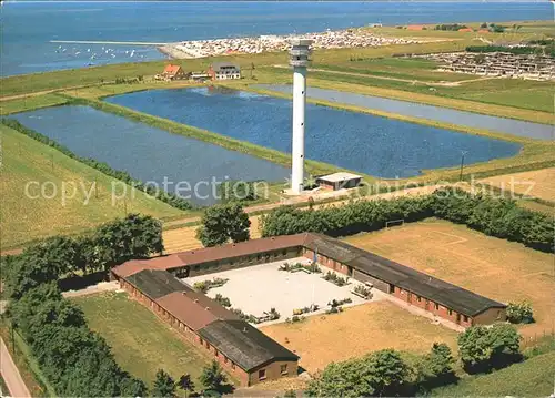 Tossens Nordseebad Jugendherberge Haus Gifhorn Leuchtturm Fliegeraufnahme Kat. Butjadingen