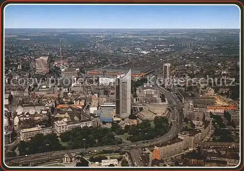 Leipzig Messestadt Fliegeraufnahme Kat. Leipzig