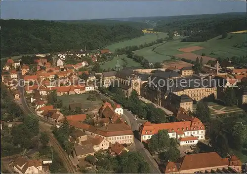 Ebrach Oberfranken am Naturpark Steigerwald Fliegeraufnahme Kat. Ebrach