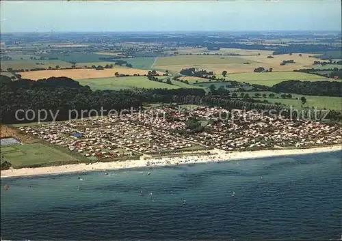 Waabs Campingplatz Booknis Fliegeraufnahme Kat. Waabs