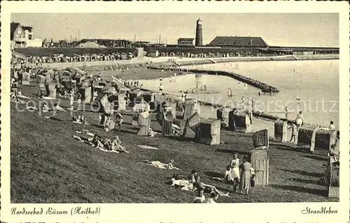 Buesum Nordseebad Strandleben Kat. Buesum