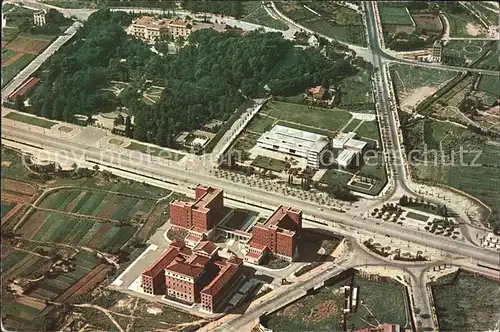 Barcelona Cataluna Ciudad Universitaria Palacio de Pedralbes vista aerea Kat. Barcelona