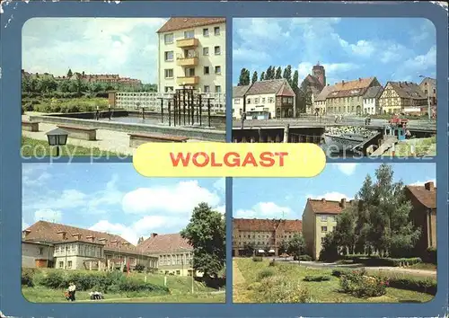 Wolgast Mecklenburg Vorpommern Springbrunnen Wohnkomplex Nord Hafen Hotel Vier Jahreszeiten Ludwig van Beethoven Strasse Kat. Wolgast