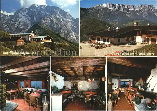 Berchtesgaden Berggaststaette Oberahornkaser Untersberg Alpenpanorama Kat. Berchtesgaden