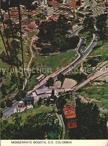 Bogota Colombia Cerro de Monserrate Bergbahn Kat. Bogota