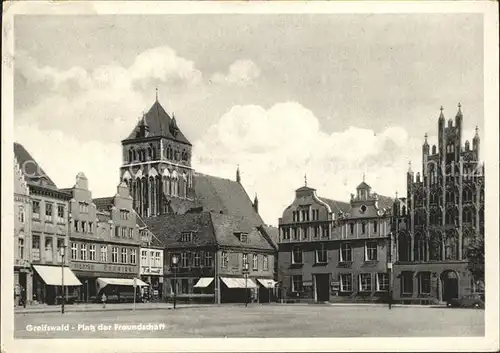 Greifswald Mecklenburg Vorpommern Platz der Freundschaft Kat. Greifswald