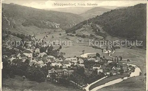 Muggendorf Fraenkische Schweiz Panorama Kat. Wiesenttal