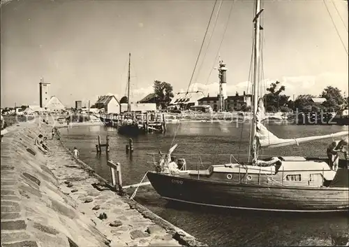 Insel Poel Hafen und Leuchtturm in Ilmmendorf Kat. Insel Poel