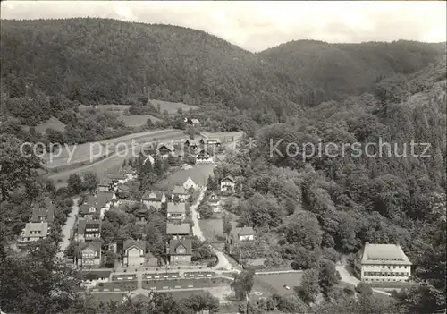 Schwarzburg Thueringer Wald Totalansicht Kat. Schwarzburg