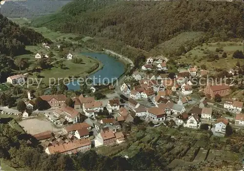 Schoenau Pfalz Totalansicht Gasthof Pension Zur Wegelnburg Kat. Schoenau (Pfalz)