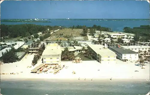 Sarasota Lido Biltmore Hotel Beach Gulf of Mexico aerial view Kat. Sarasota