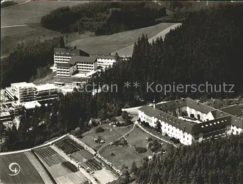 Selbitz Oberfranken Mutterhaus Gaestehaus Altenheim Pflegeheim Christusbruderschaft Fliegeraufnahme Kat. Selbitz