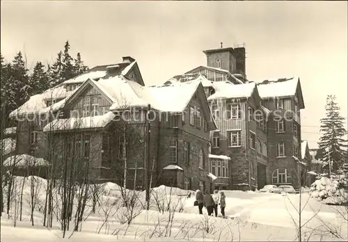 Schierke Harz FDGB Ferienheim Hermann Duncker Wintersportplatz Kat. Schierke Brocken