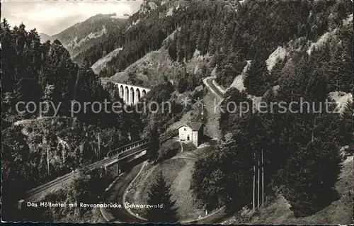 Hoellental Schwarzwald Ravennabruecke Kat. Buchenbach