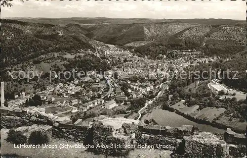 Bad Urach Blick vom Hohen Urach Kat. Bad Urach