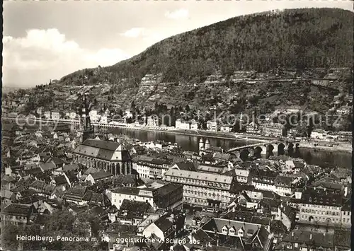 Heidelberg Neckar Heiliggeistkirche Fliegeraufnahme Kat. Heidelberg