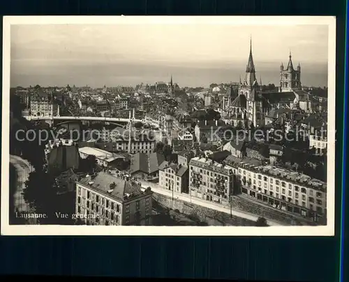 Lausanne VD Vue generale Kat. Lausanne