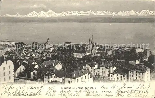 Neuchatel NE Vue generale Kat. Neuchatel