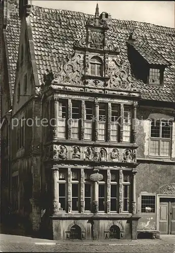 Lemgo Ratsapotheke am Rathaus Erker Kat. Lemgo