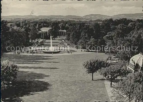 Bad Oeynhausen Kurpark mit Wandelhalle Wiehengebirge Kat. Bad Oeynhausen