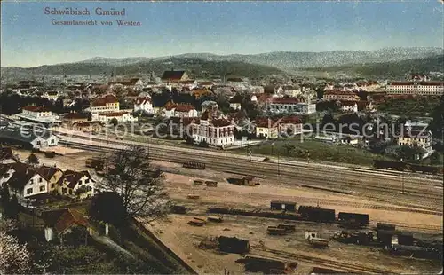 Schwaebisch Gmuend Gesamtansicht von Westen / Schwaebisch Gmuend /Ostalbkreis LKR