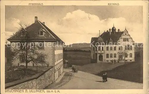 Dauchingen Pfarrhaus Rathaus / Dauchingen /Schwarzwald-Baar-Kreis LKR