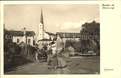 Chieming Chiemsee Strasse Kirche / Chieming /Traunstein LKR