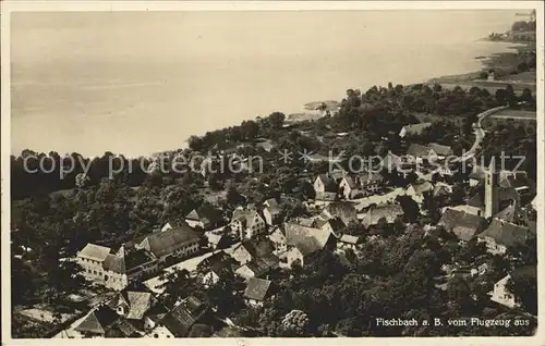 Fischbach Friedrichshafen Fliegeraufnahme Bahnpost-Stempel / Friedrichshafen Bodensee /Bodenseekreis LKR