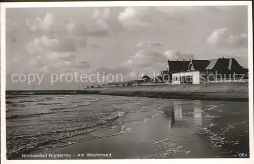 Norderney Nordseebad Weststrand Kat. Norderney