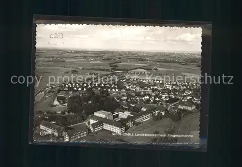 Sande Friesland Landeskrankenhaus Fliegeraufnahme Kat. Sande