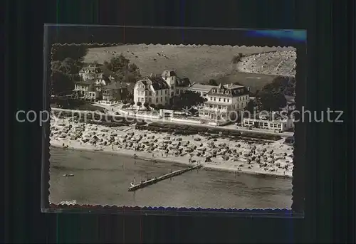 Scharbeutz Ostseebad Berliner Hof Luebecker Bucht Fliegeraufnahme Kat. Scharbeutz