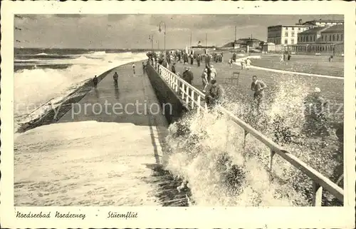 Norderney Nordseebad Sturmflut Kat. Norderney