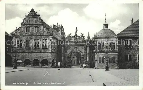 Bueckeburg Eingang Schlosshof Kat. Bueckeburg