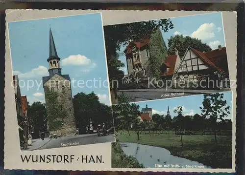 Wunstorf Stadtkirche Altes Rathaus Stiftskirche Kat. Wunstorf