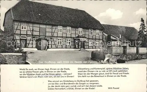 Ehmen Gasthaus Dorfkrug Fam Knigge Kat. Wolfsburg