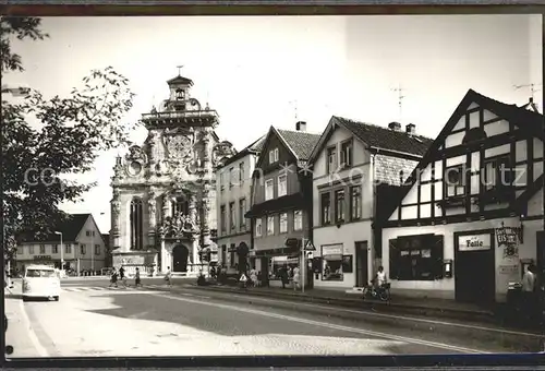 Bueckeburg Strassenpartie an der Stadtkirche Kat. Bueckeburg