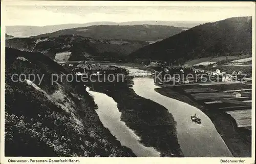 Bodenwerder Oberweser  Personen  Dampfschifffahrt Kat. Bodenwerder